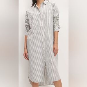 Everlane Striped Button Front Shirt Dress – Size XS– Like New